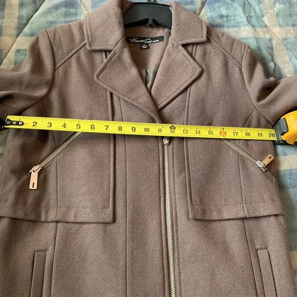 Kenneth Cole Tan Wool coat. size 8 NWT - Picture 10 of 14